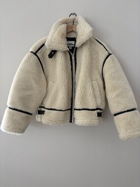 Jason Wu Sherpa Jacket with Black Edge